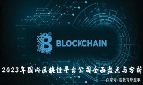 2023年国内区块链平台公司全面盘点与分析