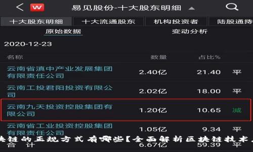区块链的正规方式有哪些？全面解析区块链技术应用